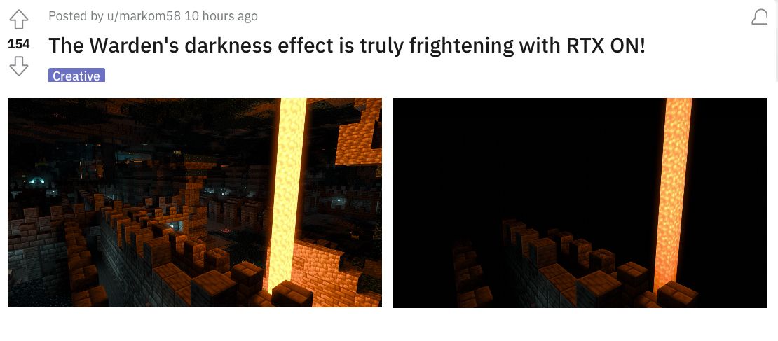 Minecraft darkness effect rtf reddit post