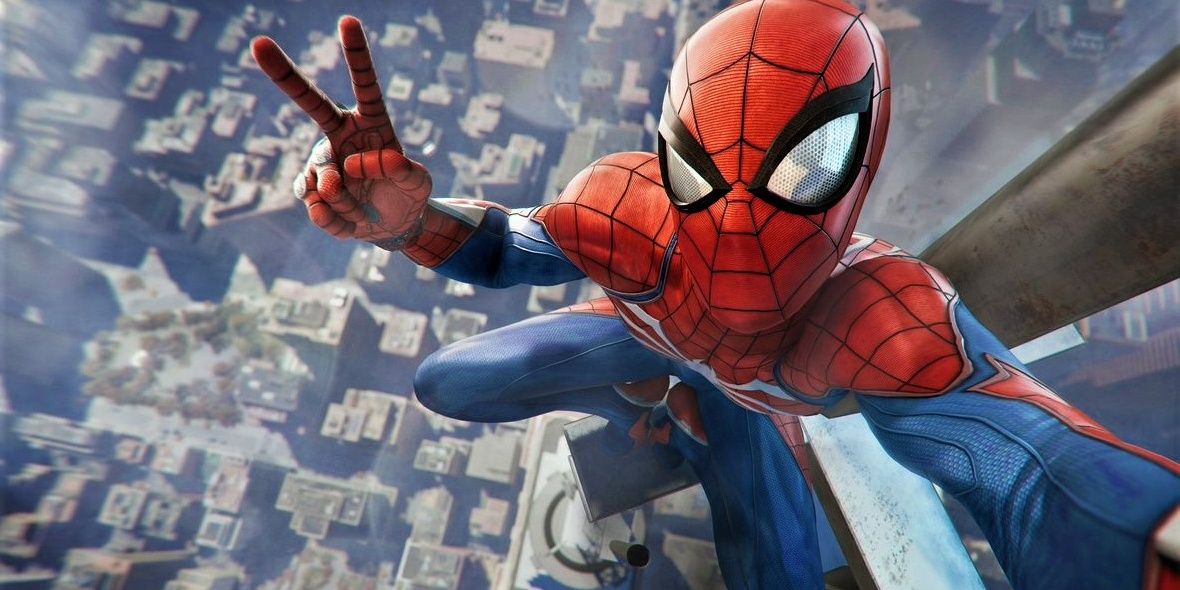 Spider Man PS4 selfie Cropped