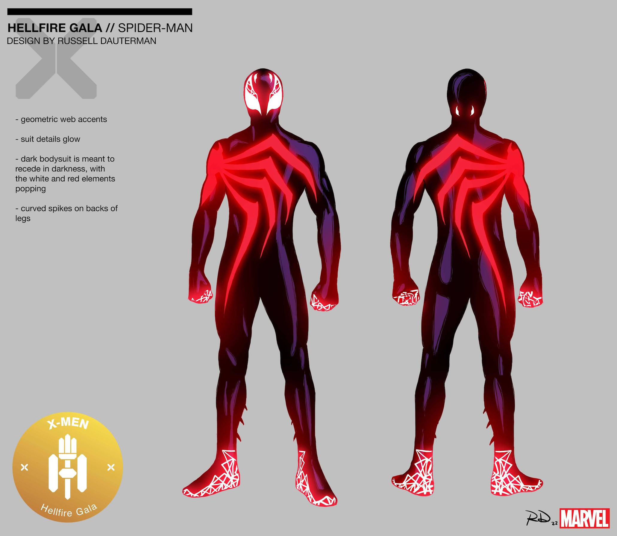 Spider Man reveals his Hellfire suit