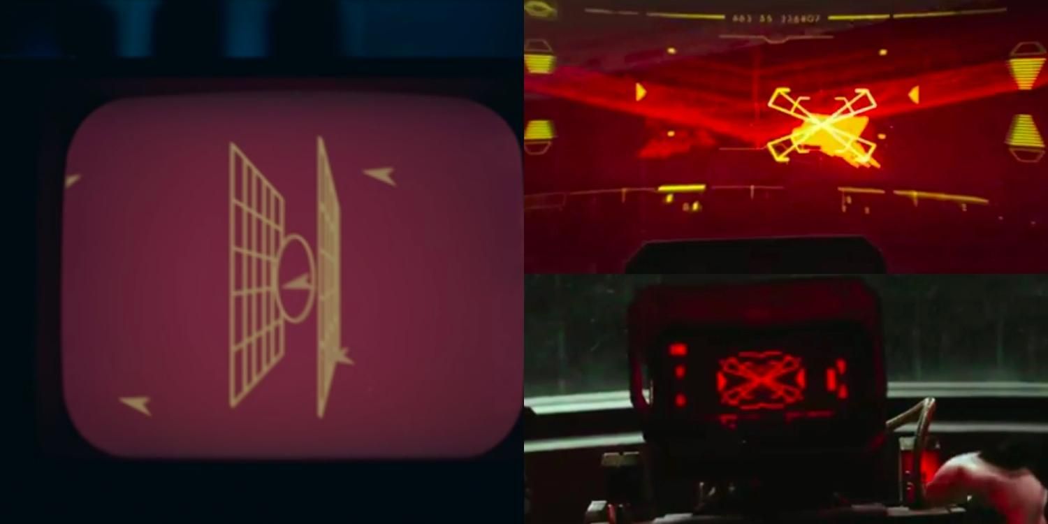 Two generations of targeting computer in Star Wars