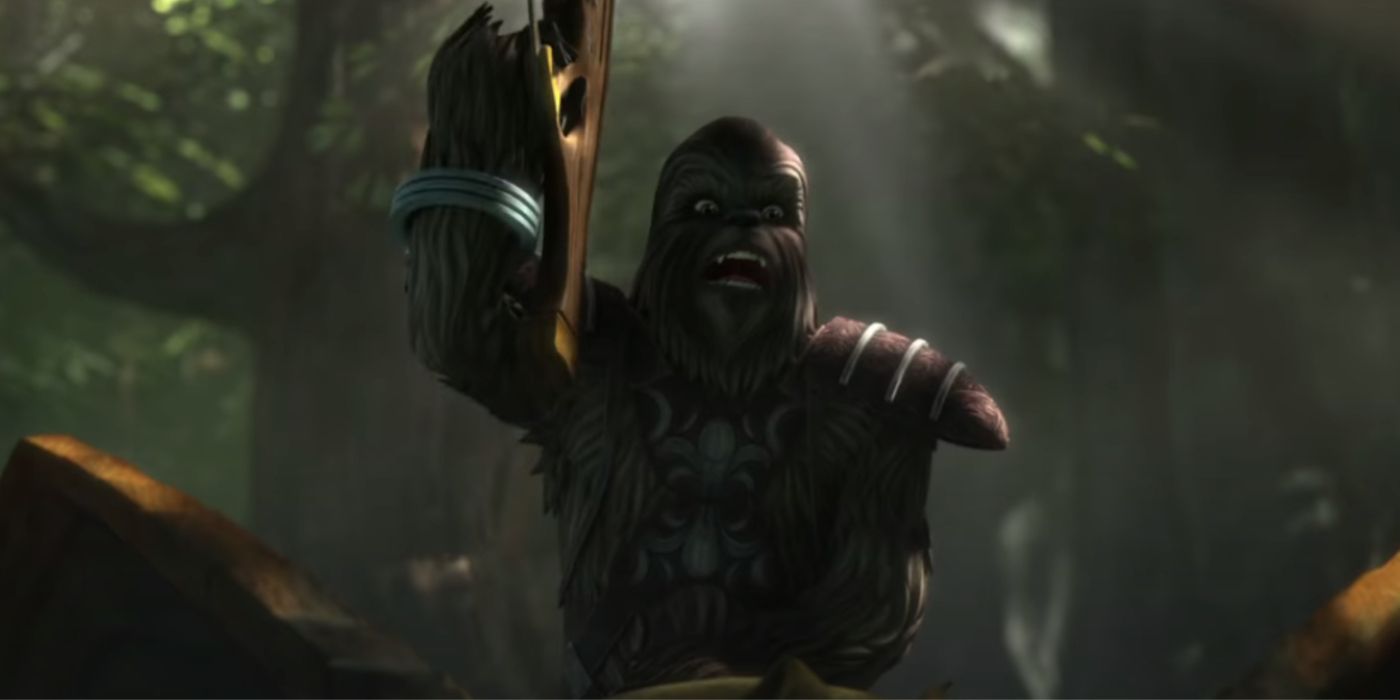 A Wookiee warrior in The Bad Batch season 2 trailer