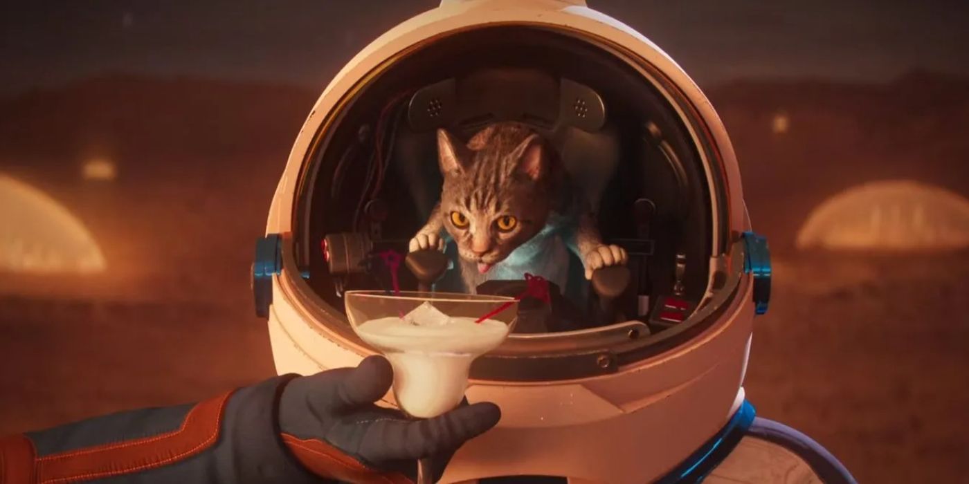 A cat in an astronaut suit in Love Death Robots