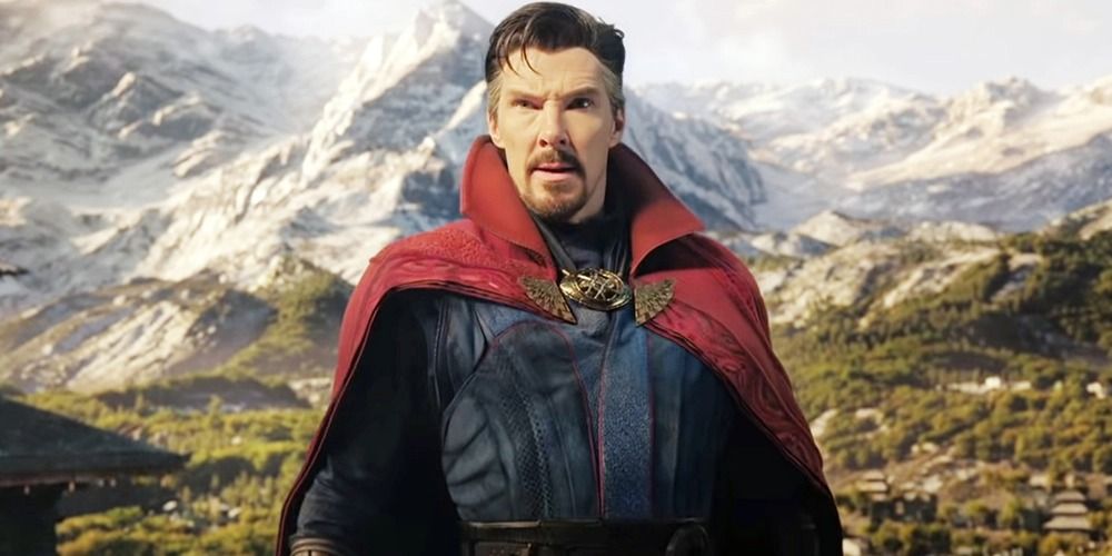 An image of Doctor Strange looking concerned in the movies