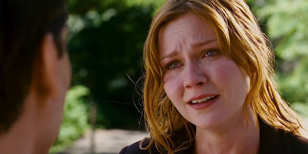 An image of a crying Mary Jane in Spider Man 3