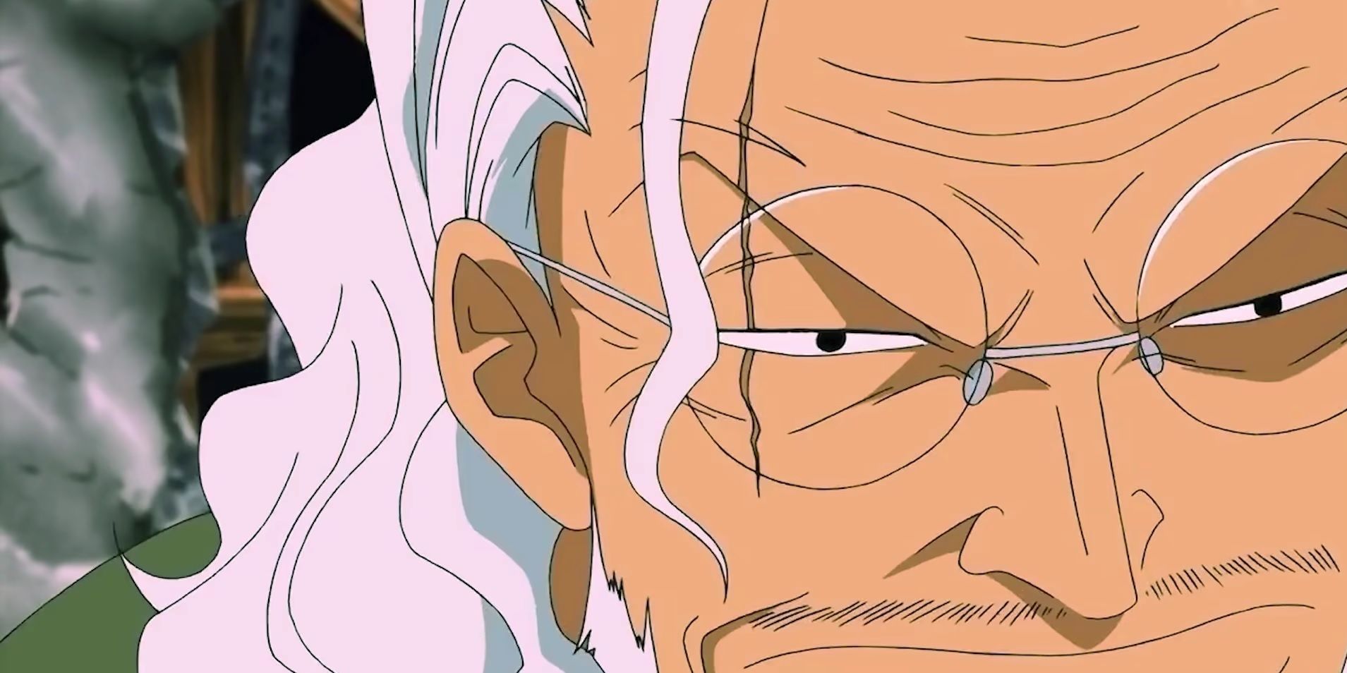 Close up of Rayleigh in One Piece