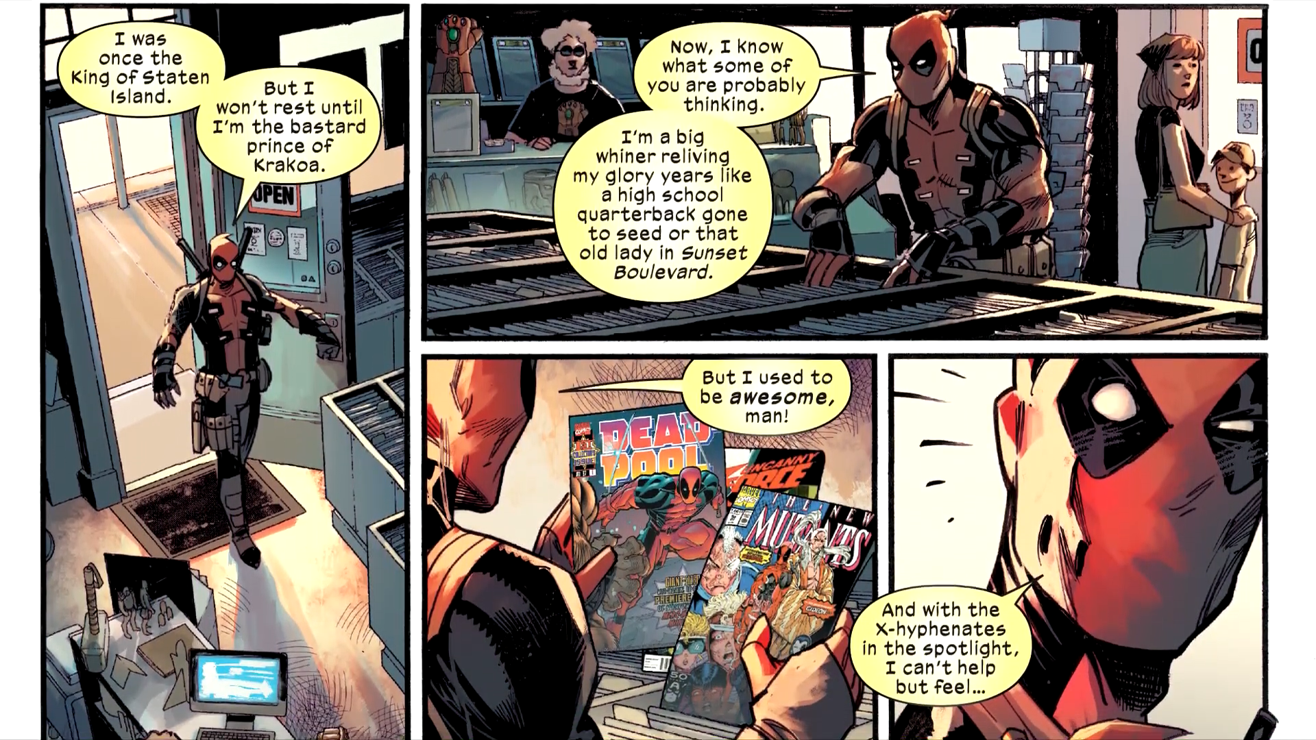 Deadpool reads Deadpool