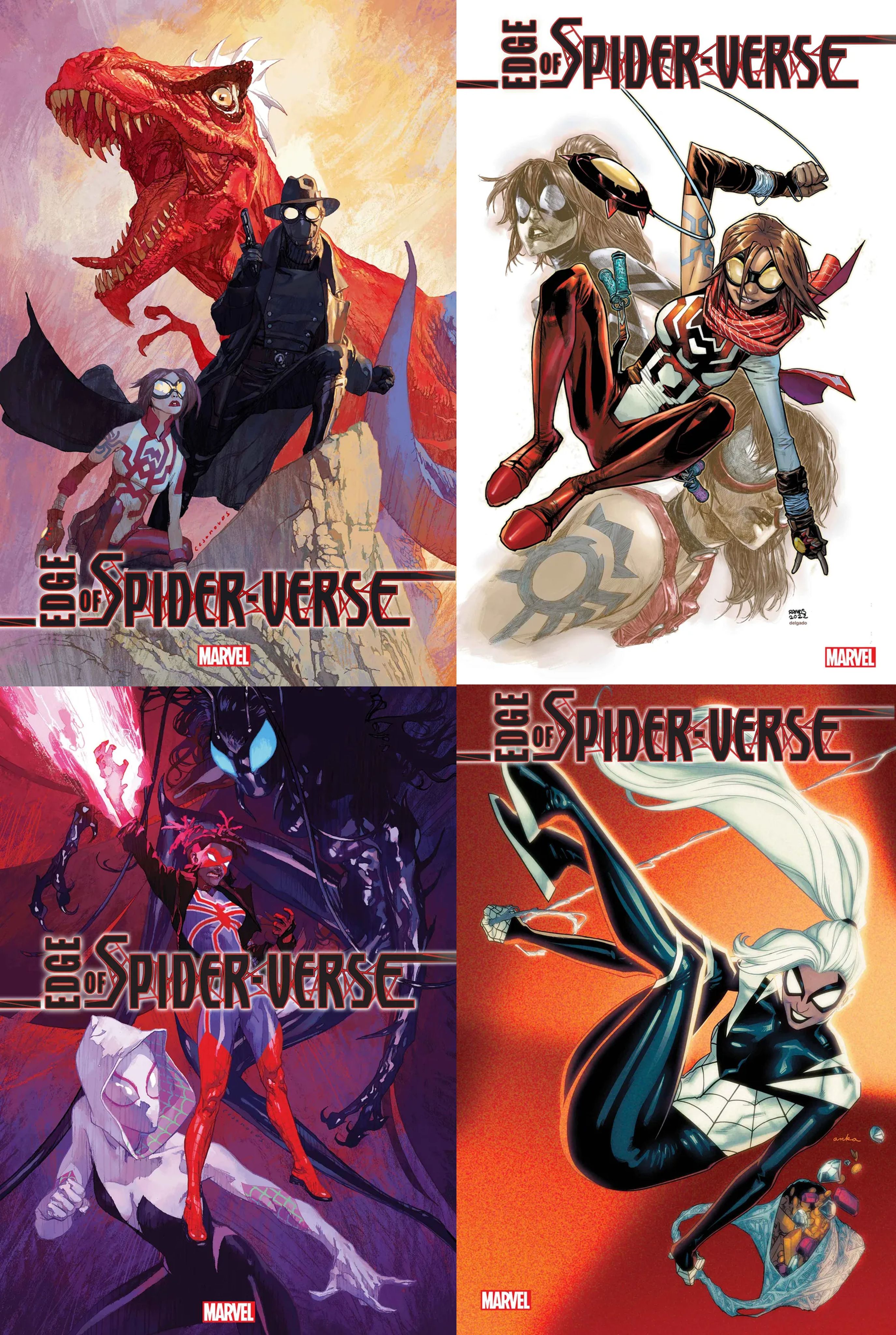 Edge of Spider Verse covers