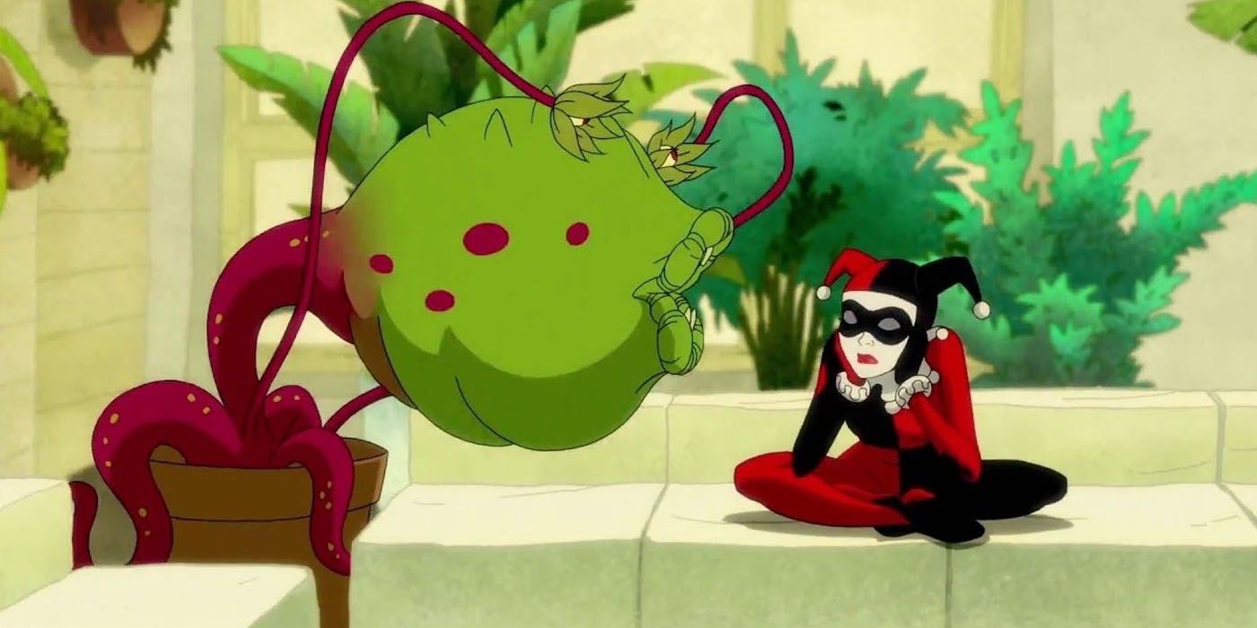 Frank mocks Harley Quinn in the animated series