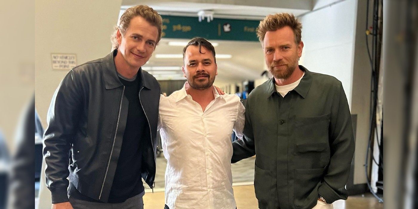 Young Boba Fett Actor Reunites With McGregor & Christensen in New Image