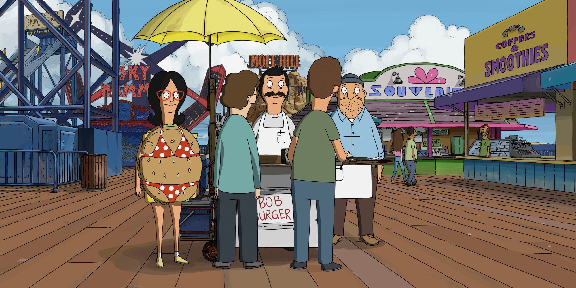 Linda and Bob in The Bobs Burgers Movie