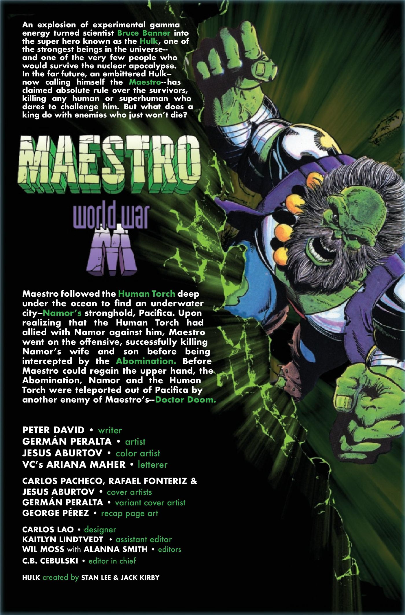 Maestro World War M 3 credits page
