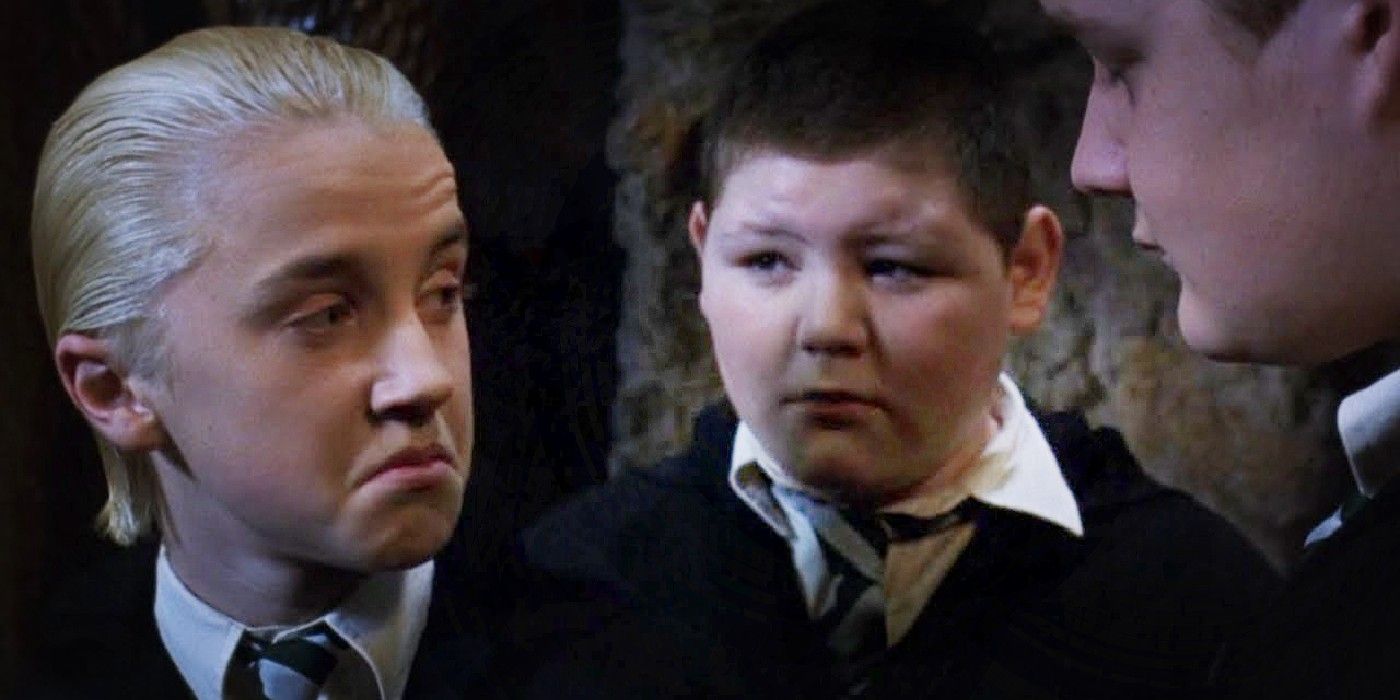 Malfoy tells Goyle he didnt.know he could read