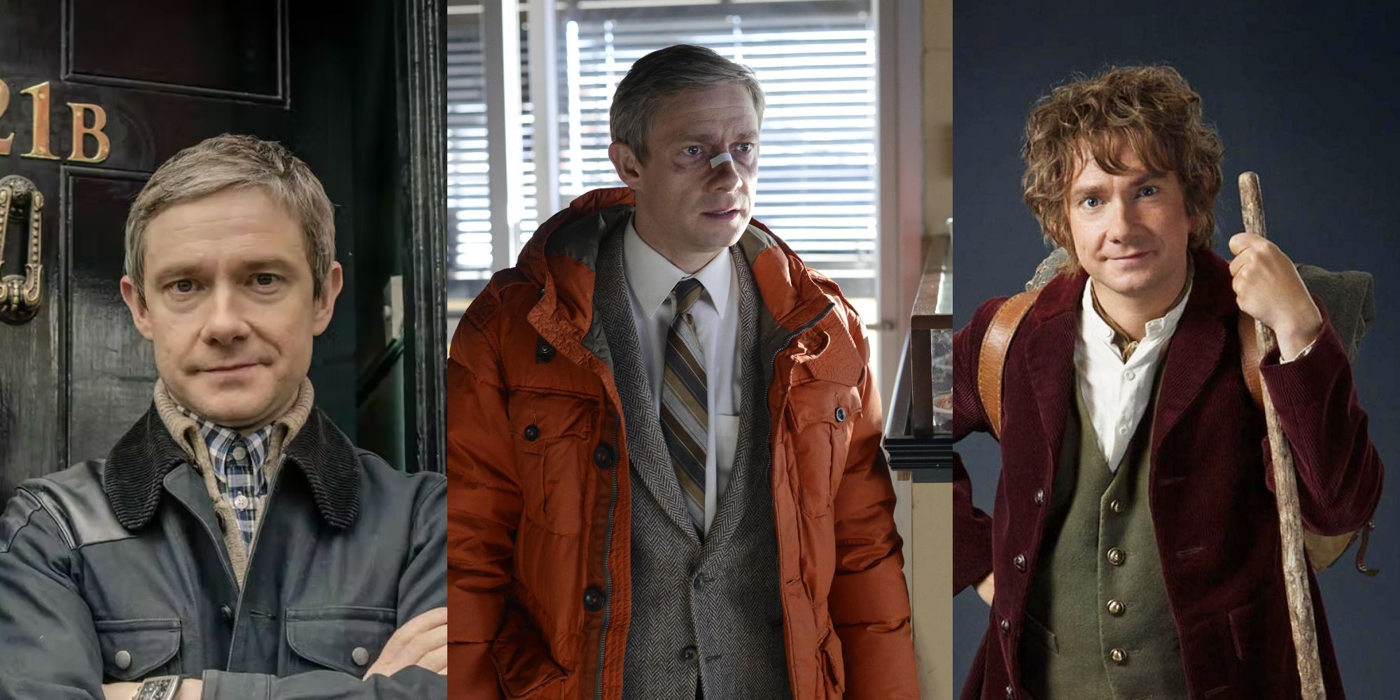 Martin Freeman in Hobbit Sherlock and Fargo
