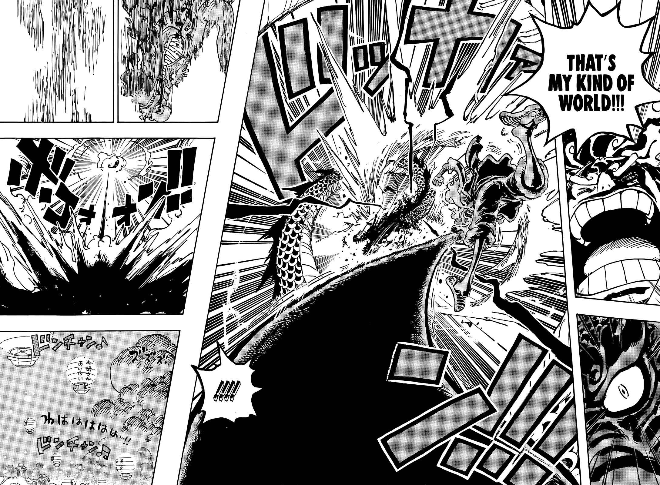One Piece Luffy beats Kaido