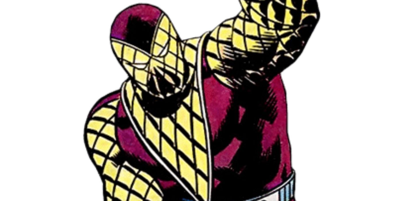 Shocker in Spider Man comics crouching and raising a fist