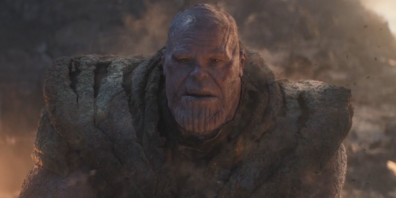 Thanos moments before his death in Avengers Endgame Cropped