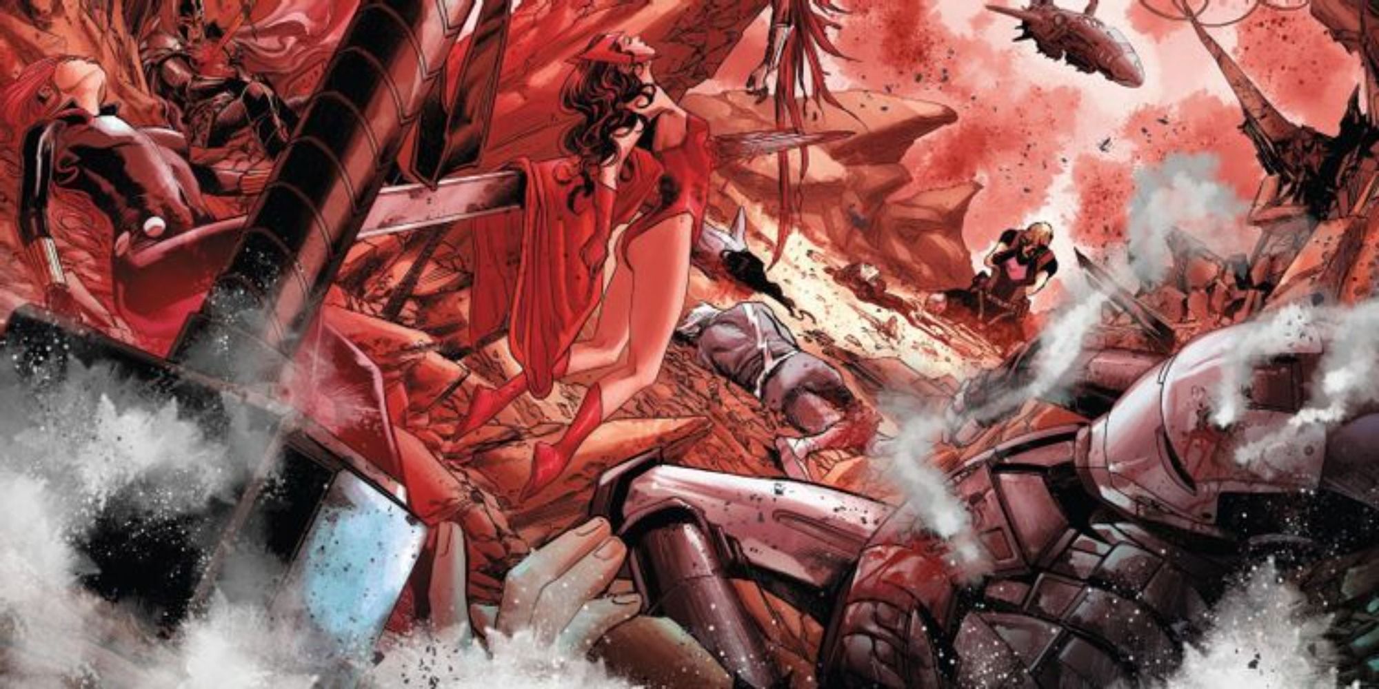 The Avengers defeated in Old Man Hawkeye.