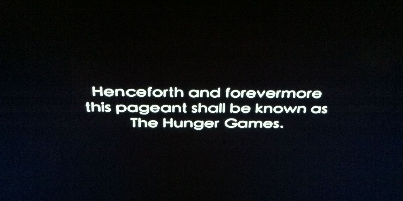 The Hunger Games Opening