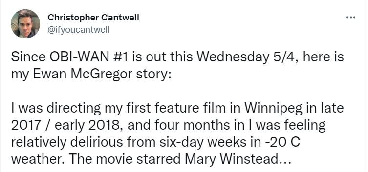 Obi-Wan Writer Shares Embarrassing Story of Meeting Ewan McGregor
