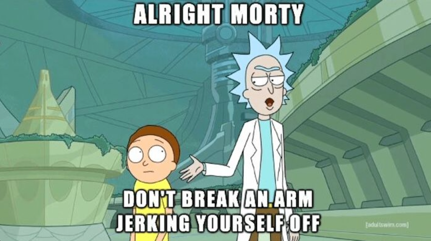 A Rick And Morty meme About Mortys Puberty and cockiness