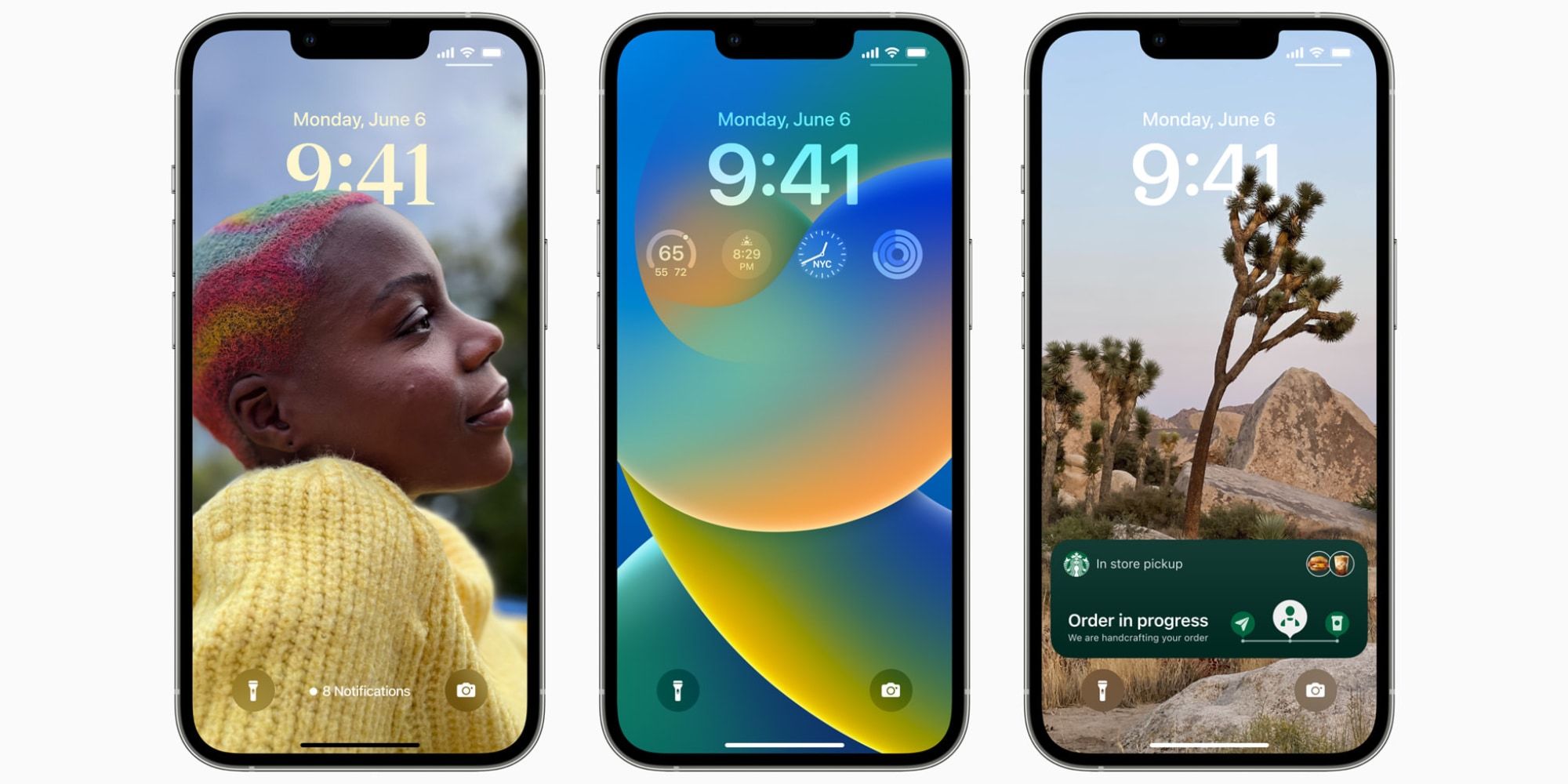 Apple iPhone iOS 16 Lock Screen Widgets Photo Depth Effect