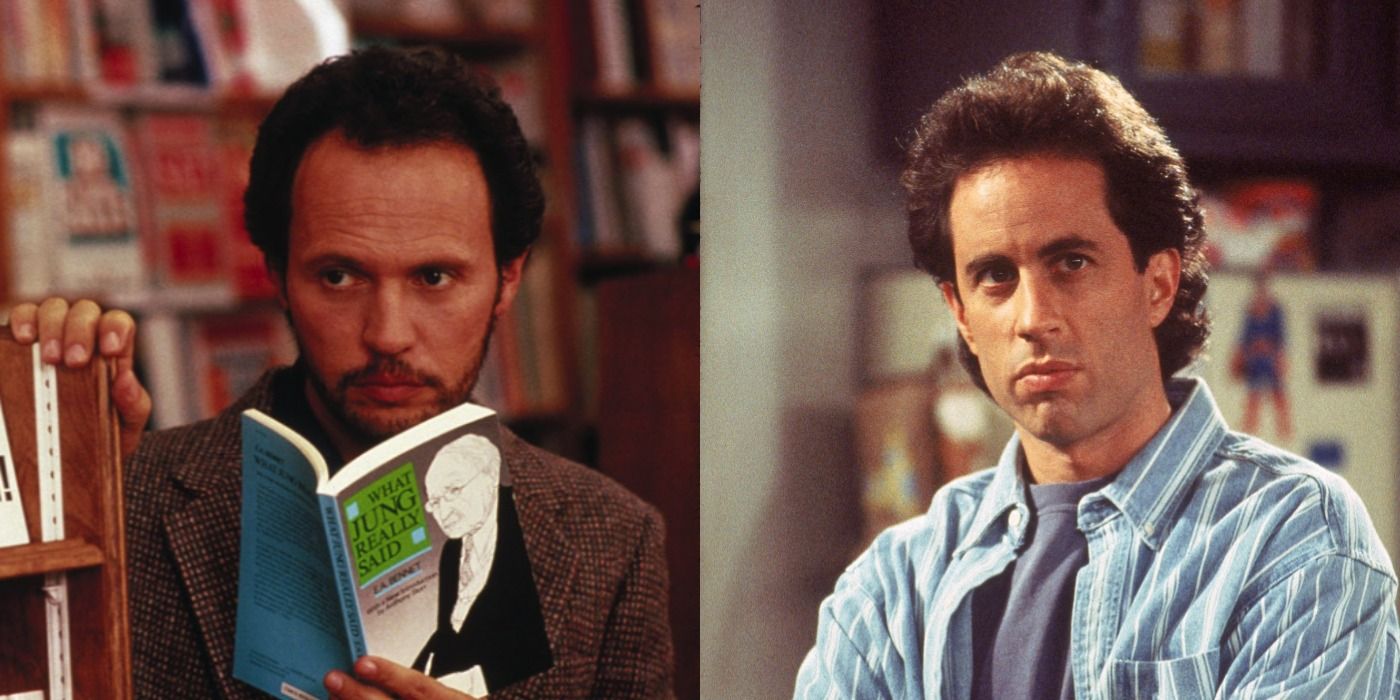 Split Image Of Harry Burns From When Harry Met Sally And Jerry Seinfeld From Seinfeld