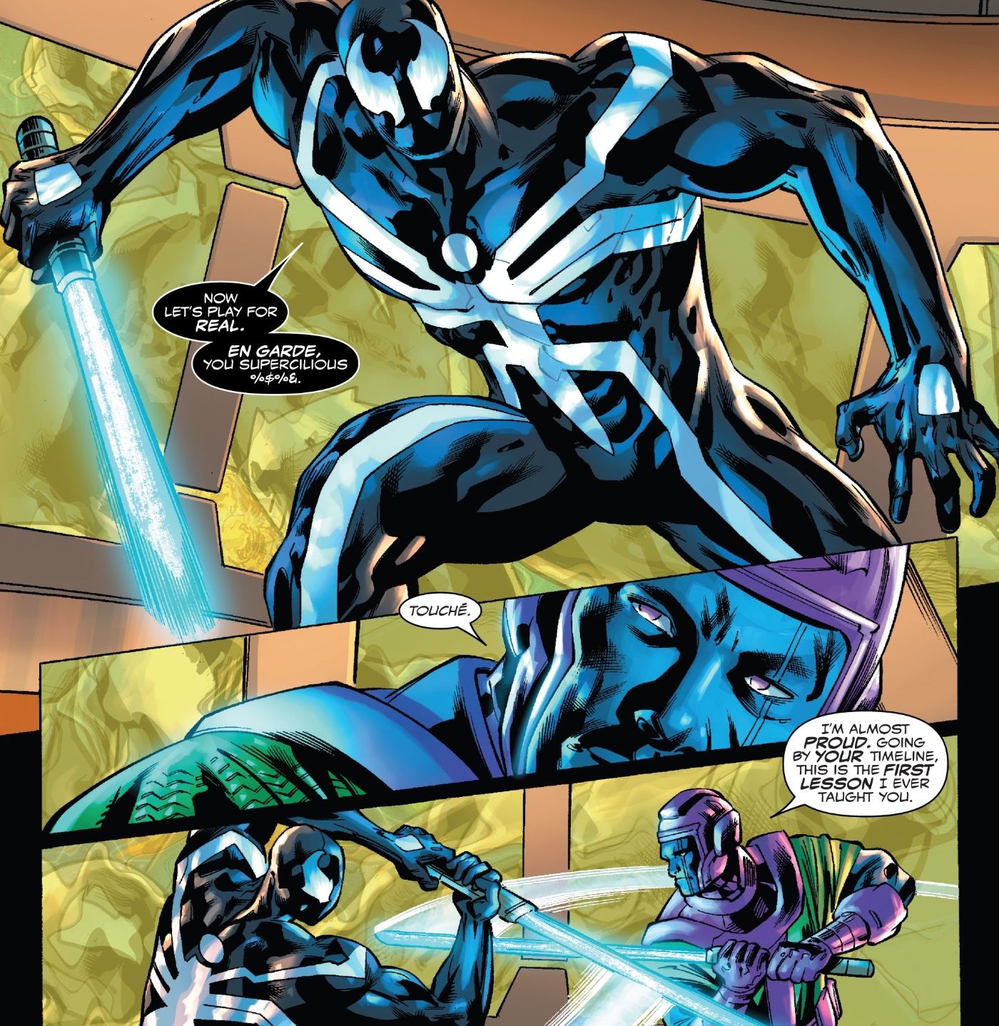 Venom Has Lightsaber Duel With Kang In Venom 8