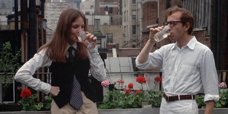 Diane Keaton și Woody Allen în Annie Hall